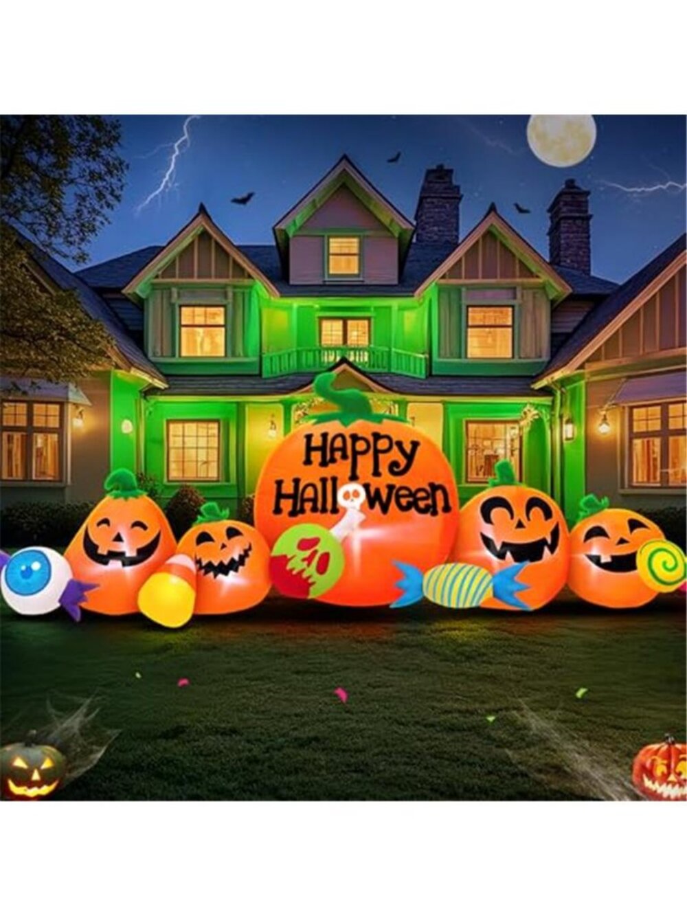 8FT Halloween Inflatable Decorations Outdoor, Halloween Decoration Outdoor